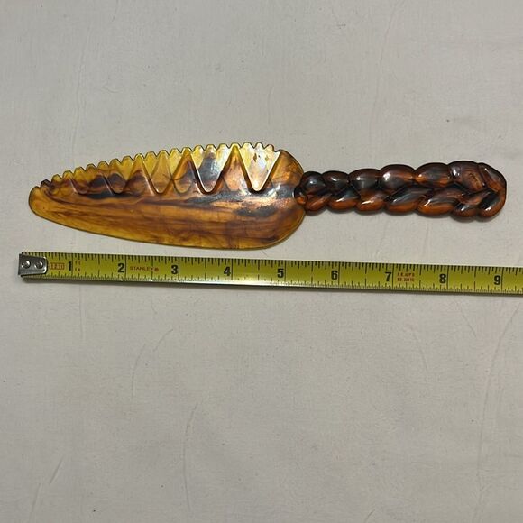 Amber and Brown Decorative Knife - Picture 2 of 5